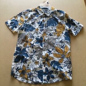 Youth large boys O’Neil surf brand short sleeve button up Hawaiian aloha shirt